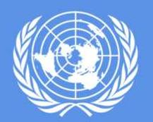 2.2.4 Bandeira da ONU Projeção azimutal polar. Não há país no pólo norte, apenas gelo Entidade neutra que representa os interesses de todos os países membros.