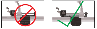 AVISO: Tenha atenção ao perigo de entalamento da junta esférica do mecanismo, especialmente quando o botão da bota estiver a sendo desapertado. 7L.