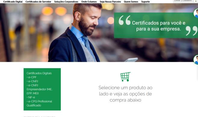 3. ESCOLHENDO O CERTIFICADO DIGITAL OU SERVIDOR.