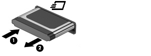 NOTA: Um ExpressCard inserido consome energia, mesmo quando não está sendo utilizado. Para economizar energia, interrompa ou remova o ExpressCard quando não estiver sendo utilizado.
