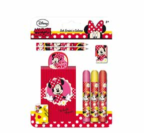 Set Papelaria Cubo do Artista Minnie Minnie NV38346 4 7 lápis de