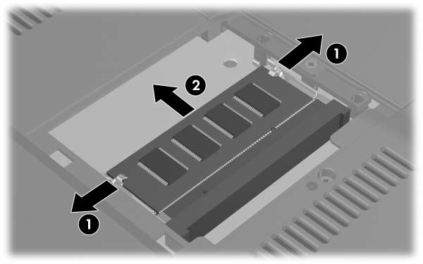 Atualizações e Substituições de Hardware Para inserir um módulo de memória: a. Alinhe a borda com chave (entalhada) do módulo com a área com chave no slot de memória 1.