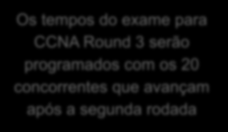 com os 20 concorrentes que avançam após a