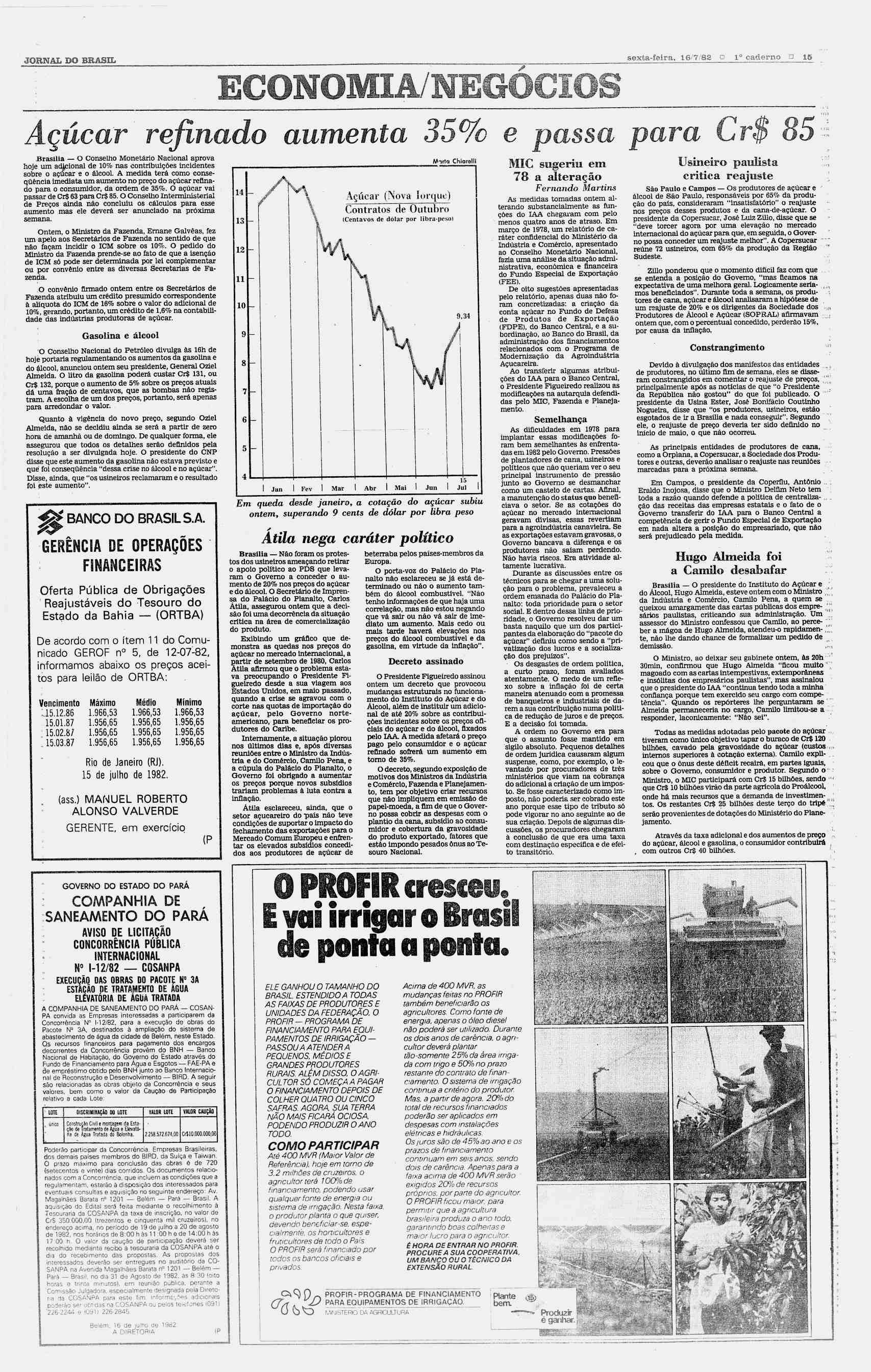 JORNAL DO BRASIL sexta-feira, 16/7/82?