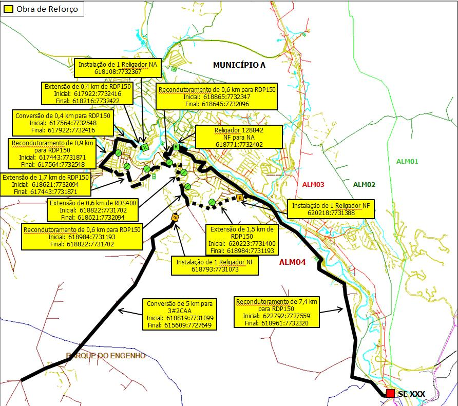 Figura 5 Croqui de Obras Figura 6 SIMPLAN Entre as particularidades na