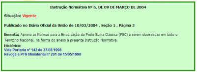 Programa Nacional de Sanidade Suína (PNSS) Programa Nacional de Sanidade Suína (PNSS) Objetivo: Erradicação da Peste Suína Clássica Certificação e monitoramento de granjas de reprodutores suídeos