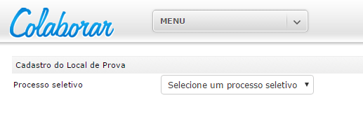 LOCAL DE PROVA 1- Selecione o Processo