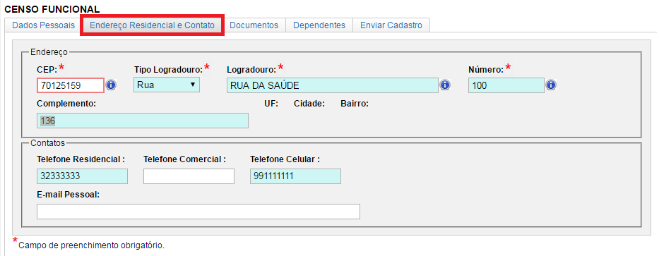 Em caso de alteração das informações de Naturalidade, é necessário anexar ao formulário do Censo Funcional cópia dos documentos comprobatórios abaixo: SIM Se atualizar (alterar/incluir) campo abaixo