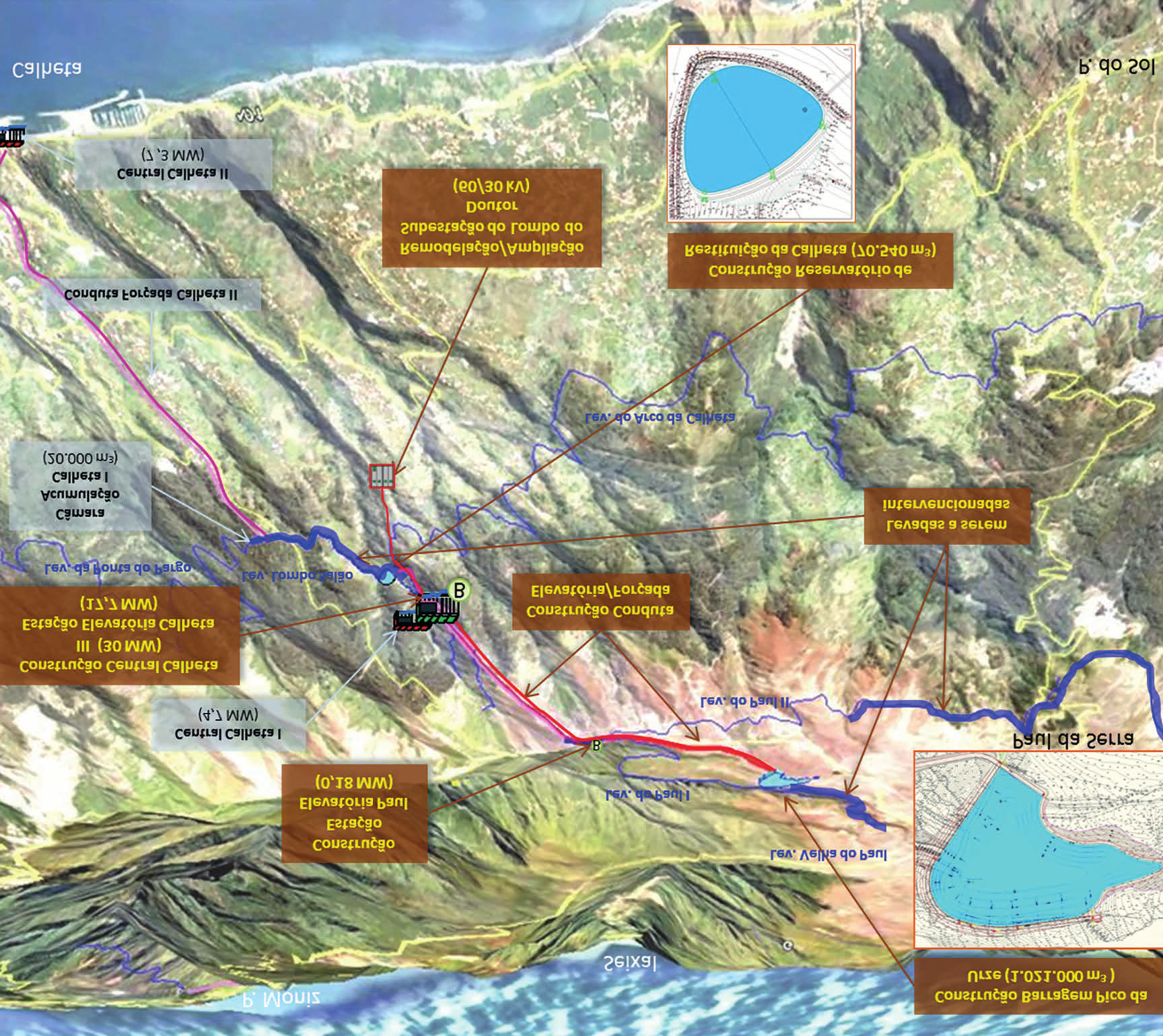 13 A Central Hidroelétrica da Calheta II antiga Central de Inverno será alimentada, através da câmara de acumulação da Calheta (20.