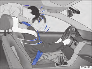 Também é importante que os ocupantes do veículo nos bancos traseiros coloquem os cintos de segurança corretamente, uma vez que são lançados de forma descontrolada no interior do veículo em caso de