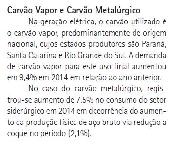 solar, biodiesel, outras biomassas etc.) 1,2 4,1 Biocombustíveis & resíduos 10,2 23,8** Total 13,8 40,4 Total 100 100 Quantidade de Energia Ofertada (10 6 tep) 13.