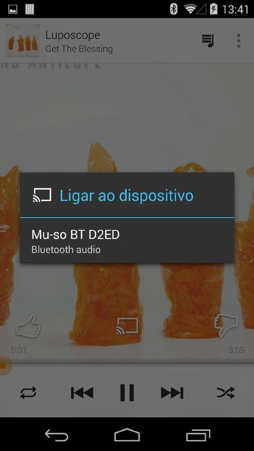 O Mu-so está configurado, por defeito, com uma ligação por Bluetooth aberta, pelo que não exige o emparelhamento com um dispositivo de reprodução específico.