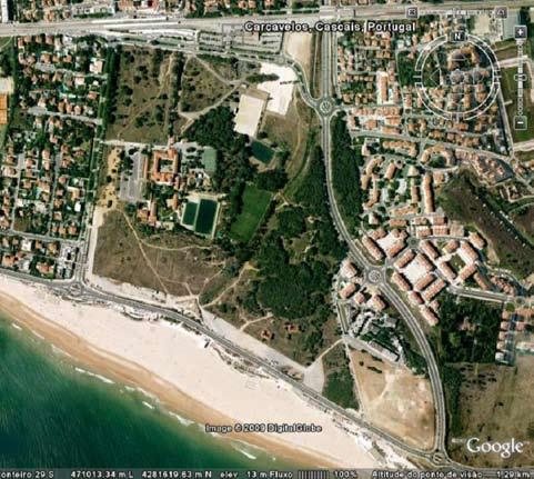22 Cira-Arqueologia II O TEJO, PALCO DE INTERAÇÃO ENTRE INDÍGENAS E FENÍCIOS Figura 4 Imagem satélite do terreno alvo da intervenção (Fonte: Google Maps).