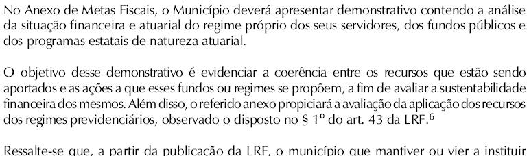 VI. PROJEÇÃO ATUARIAL DO REGIME