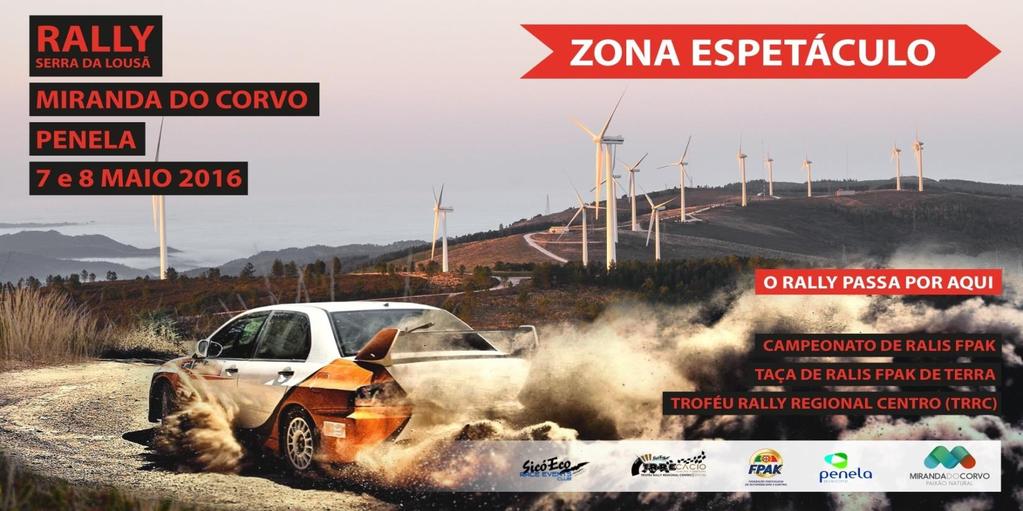 Bem vindo às Zonas Espetáculo do Rally Serra da Lousã Miranda/Penela Nas próximas páginas vai encontrar toda a informação que necessita para escolher onde ver e desfrutar ao máximo o Rally Serra da