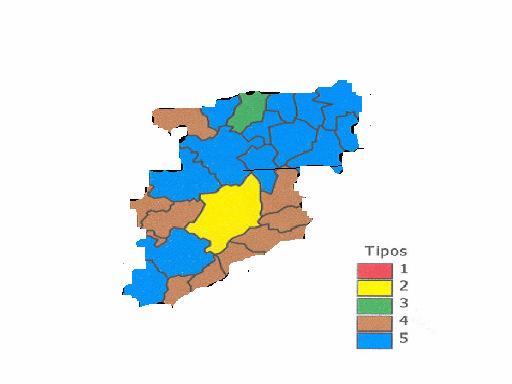 forte dinamismo demográfico, população qualificada e   Mapa2: Distrito de Viseu segundo Tipologia Inclusão/ Exclusão Mapa 3: Distrito de Viseu segundo Tipologia
