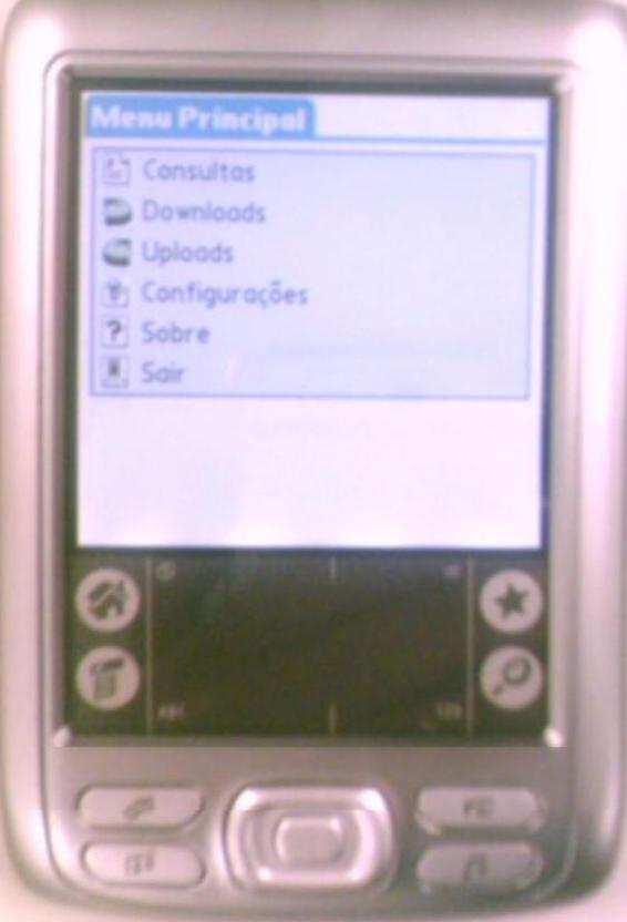 108 Os dispositivos móveis utilizados foram um PDA da Palm, modelo Zire 72, com sistema operacional Palm OS 5.