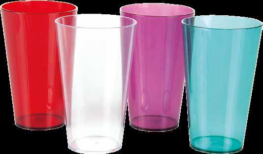 Copos em PS Diversos formatos e cores Copo Coquetel 1312 Sortido 7896849404917 48 unidades 700ml 39241000 1312 Transparente