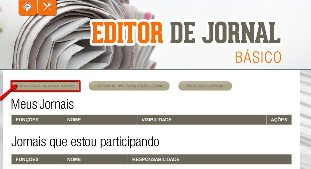 5 Tutorial: Ferramentas do Clickideia Editor de Jornal - Básico Criando um