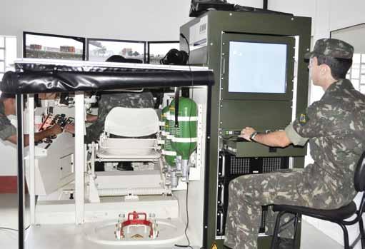 O Centro de Instrução de Aviação do Exército (CIAvEx) desenvolveu seus simuladores com o apoio da indústria nacional, e o Centro de Instrução de Blindados (CIBld) recebeu os simuladores do fabricante