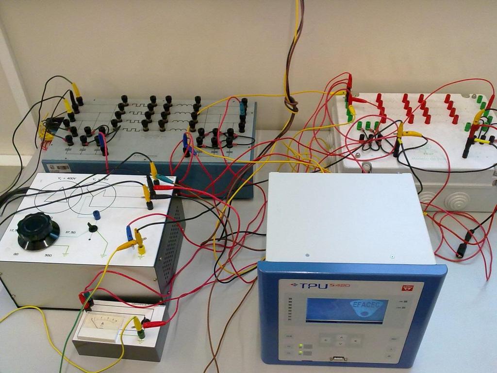 integrado um equipamento de protecção (TPU S420), para verificar se a rede era protegida (ordem de disparo do TPU) em caso de defeito à terra.