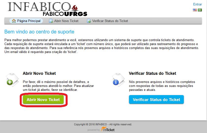 INFABICO TICKETS O sistema de tickets da INFABICO tem como objetivo criar um registro detalhado das solicitações (que chamaremos de tickets dentro do sistema) e incidentes enfrentados pelos