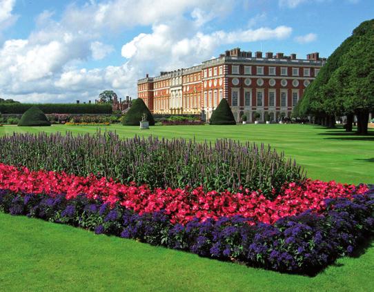 Plantio no parque de Hampton Court Palace, Inglaterra Preciso