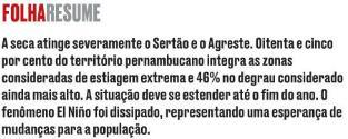 grave, persistente e implica também nas condições da vegetação e dos rios.