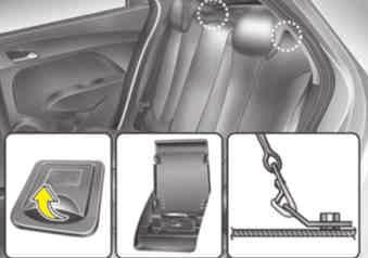 Características de segurança do seu veículo Fixação de sistema de proteção para crianças com cinta de fixação superior Modelo Hatch/Cross/Rspec 3.