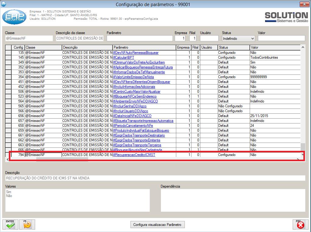 Jessica Pinheiro 16/05/2016 4/18 Versão: 08.018.008 3. Configuração para atualização descrição do produto na troca de tipo da prenota.