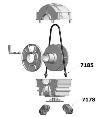 ACESSÓRIOS PARA VENEZIANA VARIADOR UNIVERSAL ECO PATENTEADO Cárter em POM. Roldana em Nylon. Idóneo para caixas de 57x51 e 58x56 mm. Idóneo para fitas de 6 a 8 mm.