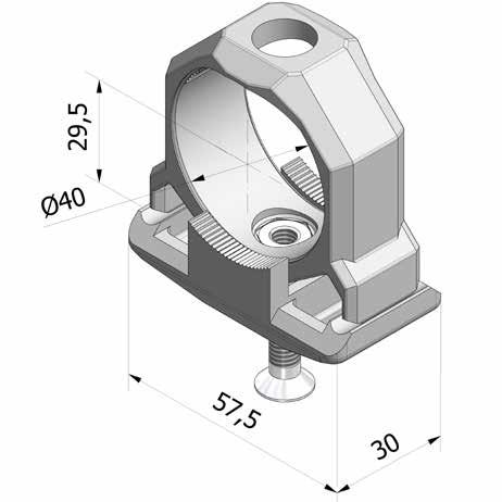 ACESSÓRIOS PARA VENEZIANAS SUPORTE PARA MECANISMO 7000-7002 Estrutura em Nylon.