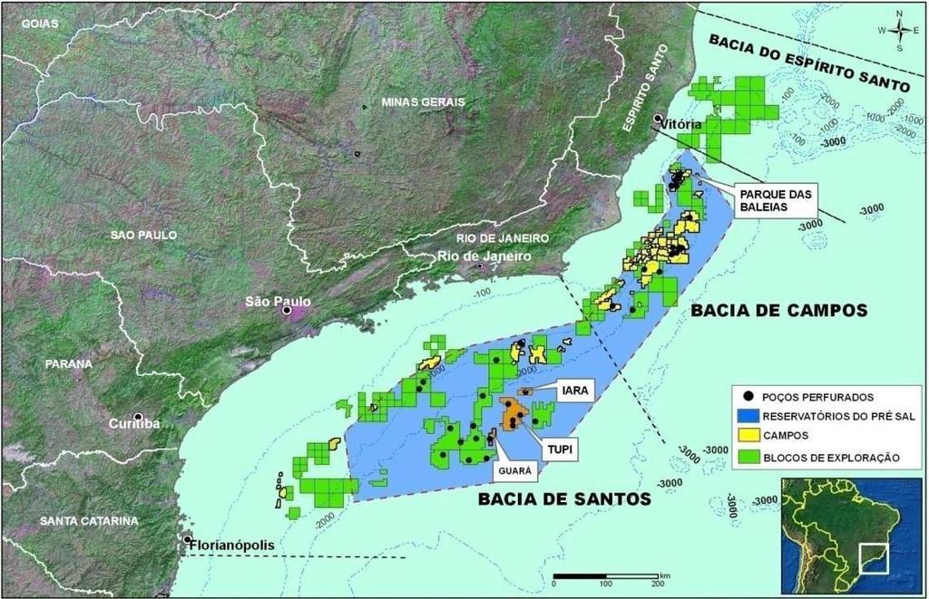 24 Figura 1 Localização do pré-sal no Brasil Fonte: Petrobras (c2012).