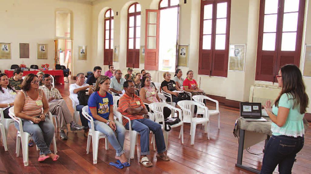 Janeiro a Abril de 2012 Boletim da buições dos participantes das oficinas. As oficinas de comunicação ocorreram em seis municípios da (Faro, Oriximina, Obidos, Almeirim, Alenquer, Monte Alegre).