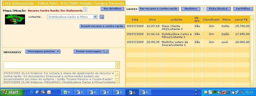 O julgamento do recurso também pode ser enviado por meio