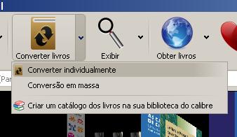 3.1 [Gerar o PDF] 1. Abra o software Calibre e clique uma vez sobre a capa do livro que deseja.