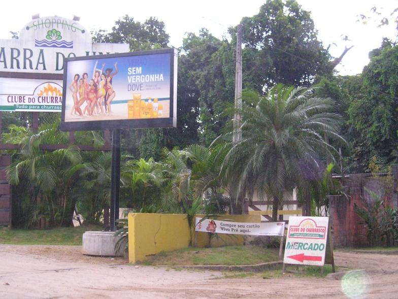 Local de grande concentração de banhistas.