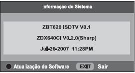 Procedimento para atualização do Software do Conversor Digital DC2007M/DC2008H Para atualizar o software 1.