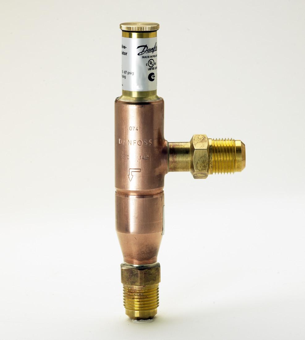 Ficha técnica Regulador bypass de gás quente Tipo KVC KVC é uma válvula reguladora bypass de gás quente aplicada para a adaptação da capacidade do compressor à carga real do evaporador.