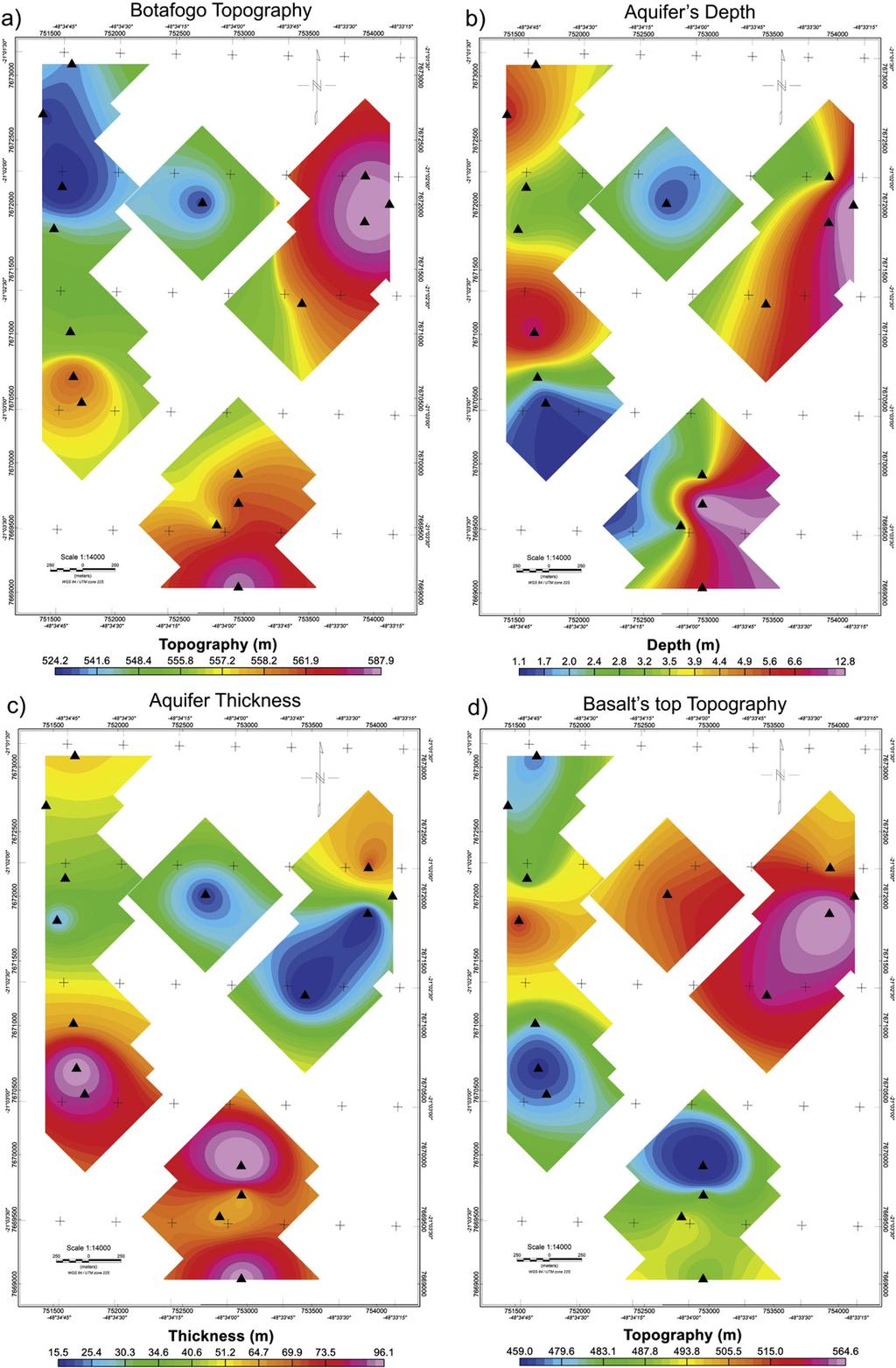 40 C.A. Bortolozo et al. / Journal of Applied Geophysics 111 (2014) 33 46 Fig. 7. Results from individual inversion of VES data in the Botafogo district.