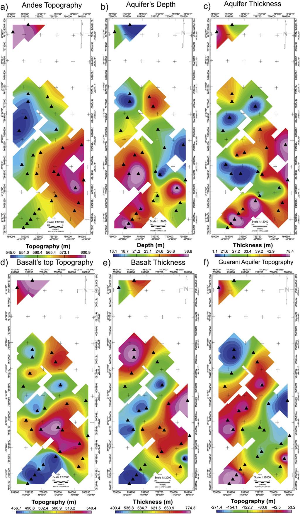 C.A. Bortolozo et al. / Journal of Applied Geophysics 111 (2014) 33 46 41 Fig. 8. Results from individual inversion of TEM data in the Andes district.
