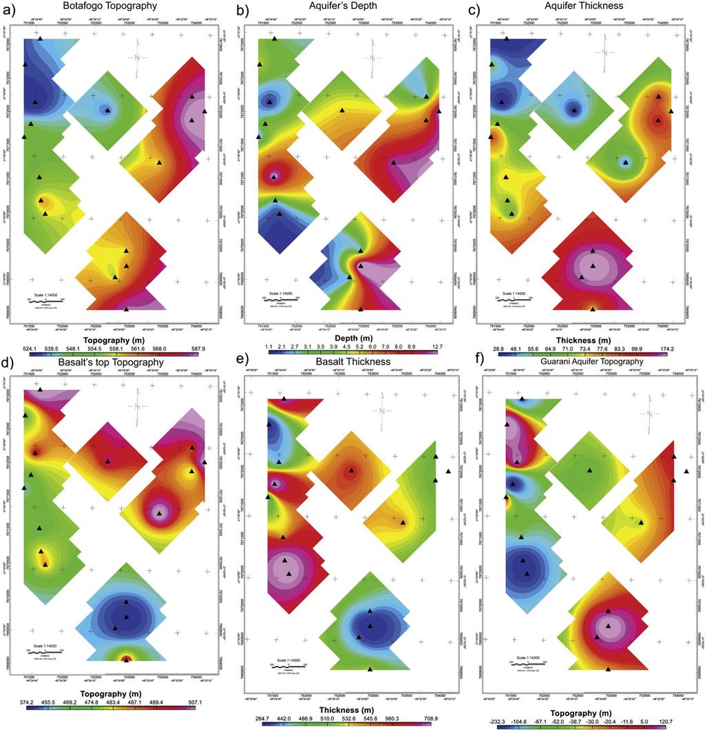 44 C.A. Bortolozo et al. / Journal of Applied Geophysics 111 (2014) 33 46 Fig. 11. Results from joint inversion of VES and TEM data pairs in the Botafogo district.