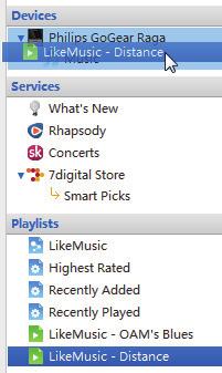 1 Selecione as playlists. 2 Arraste as playlists e solte-as no ARIAZ.