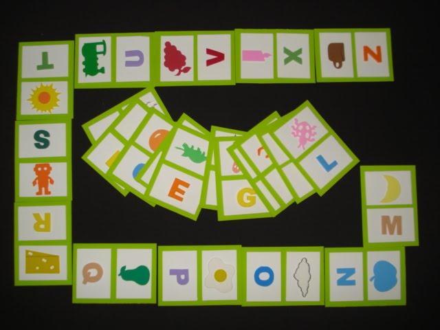 Dificuldades de leitura Jogo do alfabeto Sequência