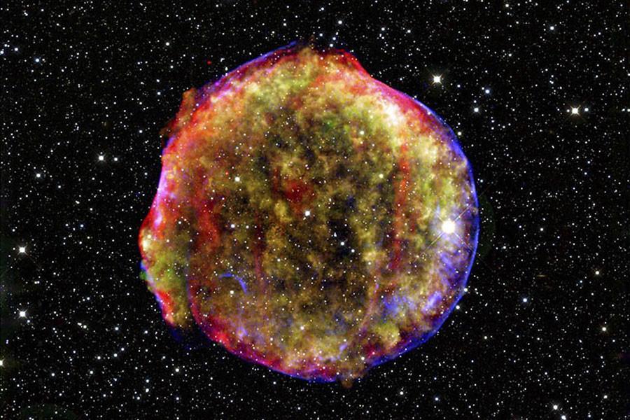 Supernovas históricas A supernova descoberta por Tycho Brahe em 1572 entrava em