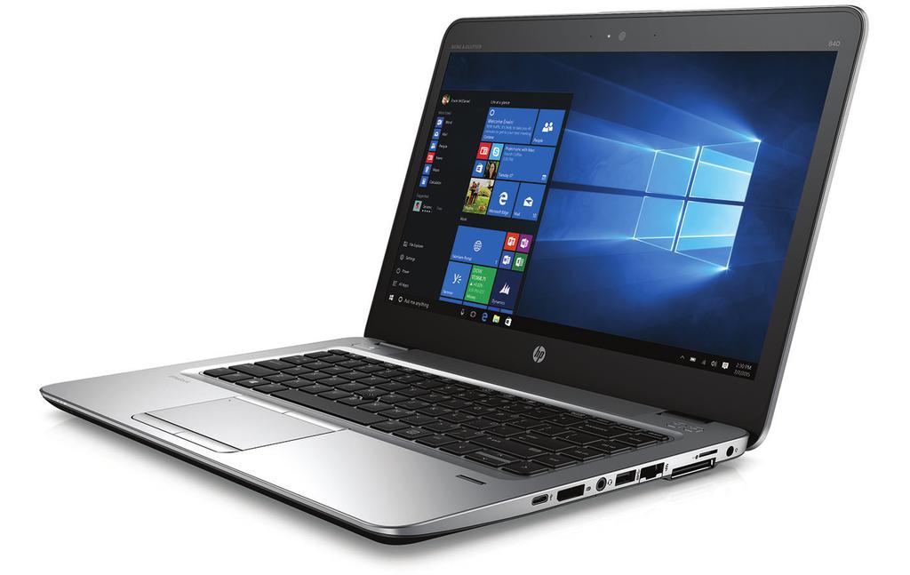 Folheto de especificações Notebook HP EliteBook 840 G3 Incrivelmente fino e leve, o HP EliteBook 840 capacita os usuários a criar, conectar e colaborar, usando tecnologia com desempenho de classe