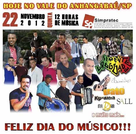 CLIPPING Novembro de 2012 a banda foi convidada para participar de um grande show no vale do Anhangabaú