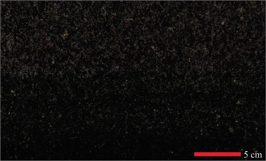 59 5.2. Preto São Gabriel A rocha ornamental Preto São Gabriel é um hiperstênio diorito com quartzo de coloração cinza escura (Figura 5.