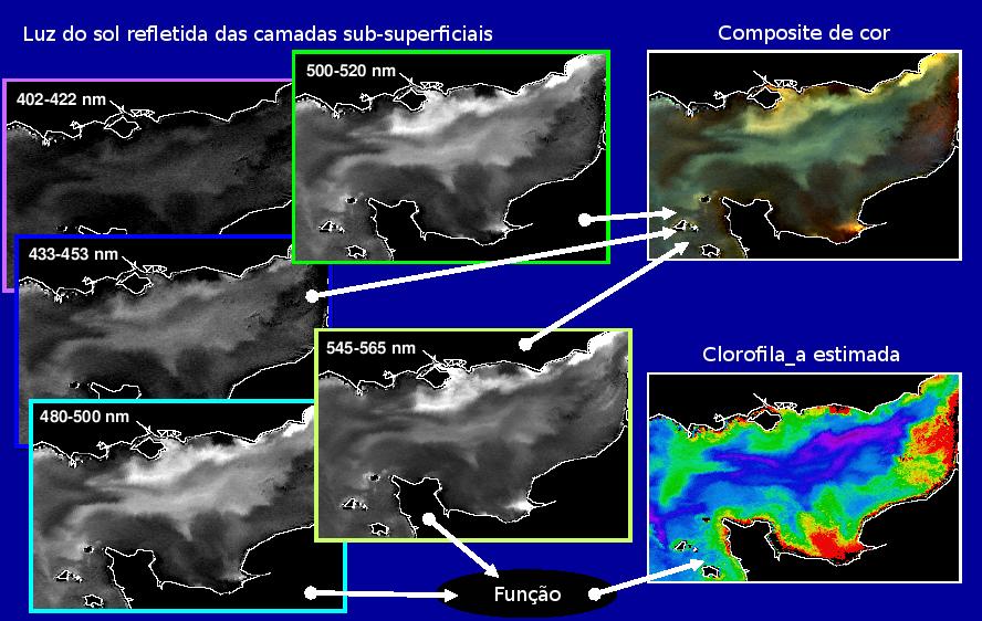 A Cor dos Oceanos Teoria Extraindo a Informação de Clorofila