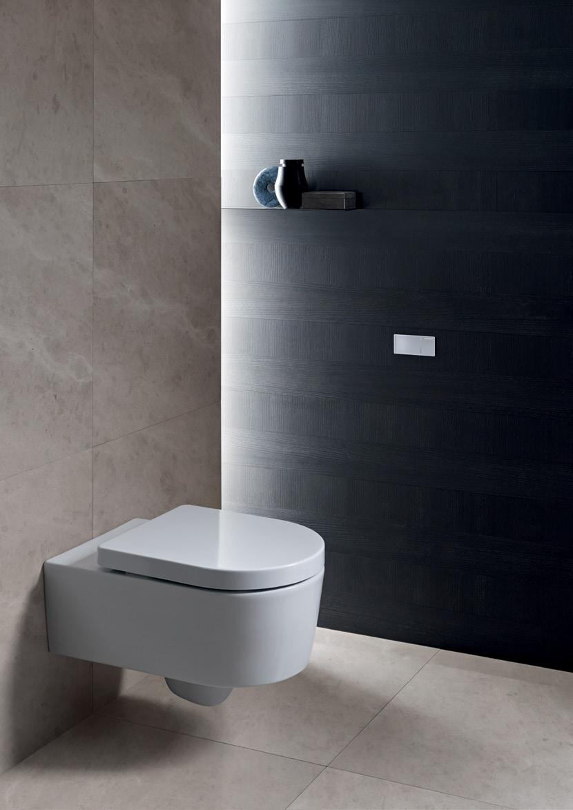 Placas Geberit. O design marca a diferença. As placas de comando de descarga Geberit marcam uma evidente diferença no design de qualquer casa de banho.